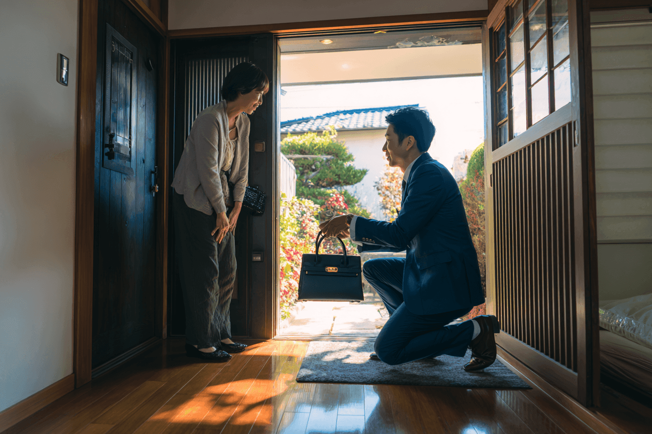 出張買取の様子